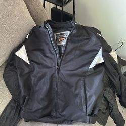 Motorcycle Jacket With Liner Size Large