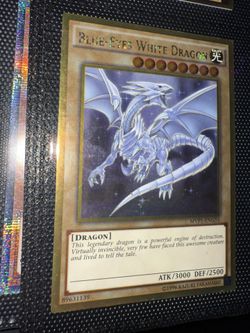 Gold Rare Blue-Eyes White Dragon