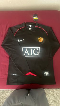 Cristiano Ronaldo Manchester United 2007/08 Black Long Sleeve Retro