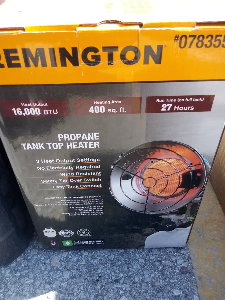 Propane tank top heater