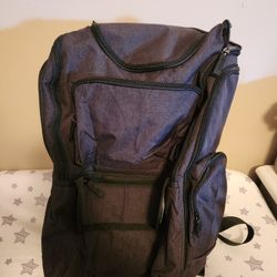 Black Diaper Bag/ Backpack
