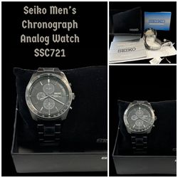 Seiko Mens CHRONOGRAPH Black Out
