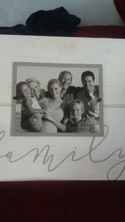 Distressed wooden pic frame