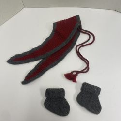 American Girl Addy Heartwarmer Shawl & Slippers Set tagged 1993 Pleasant Company