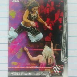 2018 Topps Mickie James #19 WW Superstar WWE Women's Division Card Wrestle World Wrestling Sports Collectible Trading Pro Professional