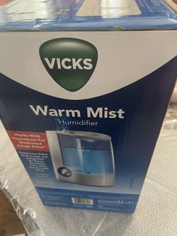 Vicks Warm Mist Humidifier - Air Humidifier for Bedroom, Home & Large Room, Baby, Kids and Adults Soothing Steam Vaporizer for Cough, Congestion, Alle