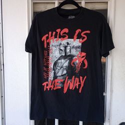 Star Wars This Is The Way T-Shirt Mens M Mad Engine Black.