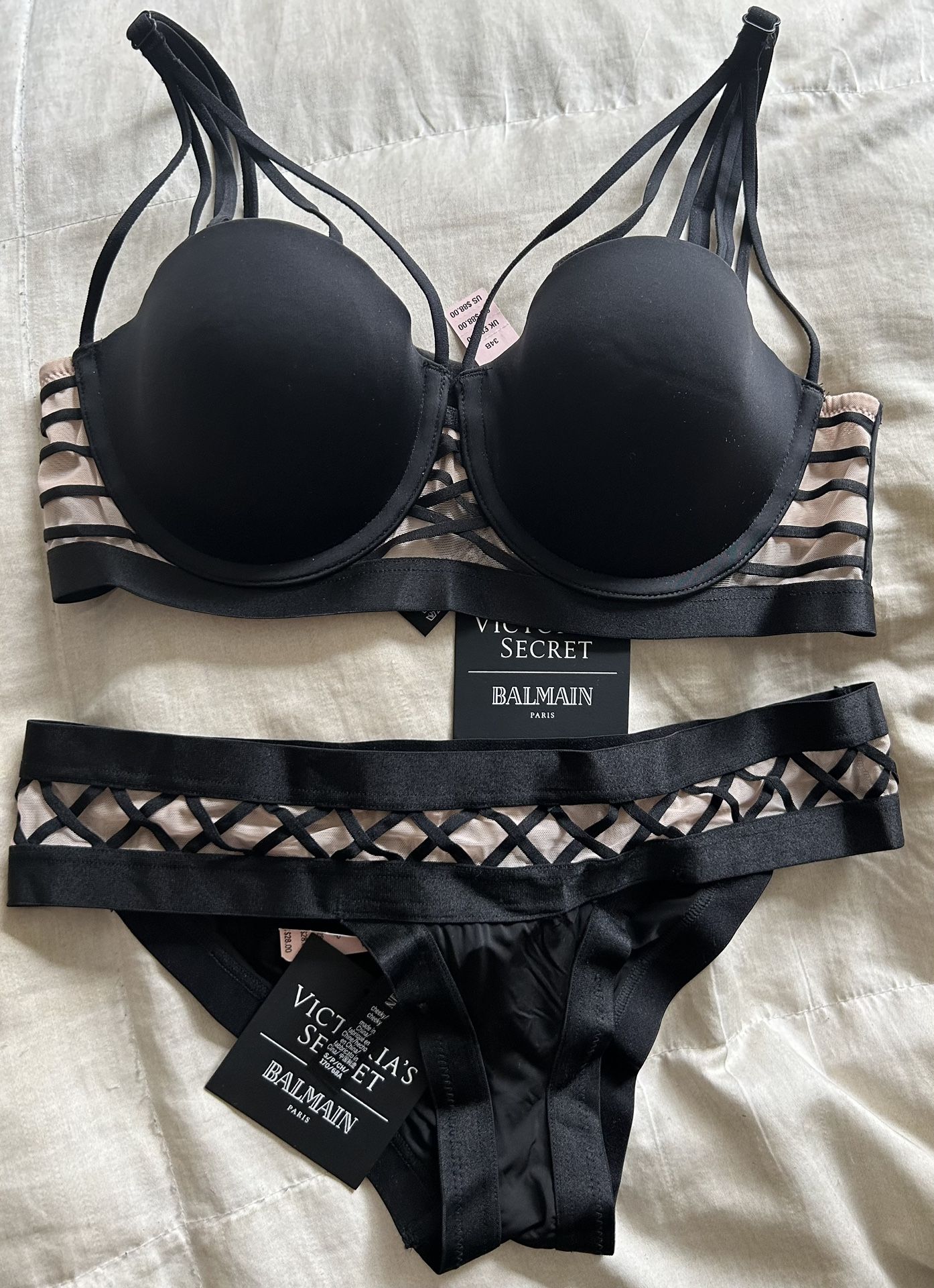 BRAND NEW BLACK & MESH “VICTORIA’S SECRET & BALMAIN”...