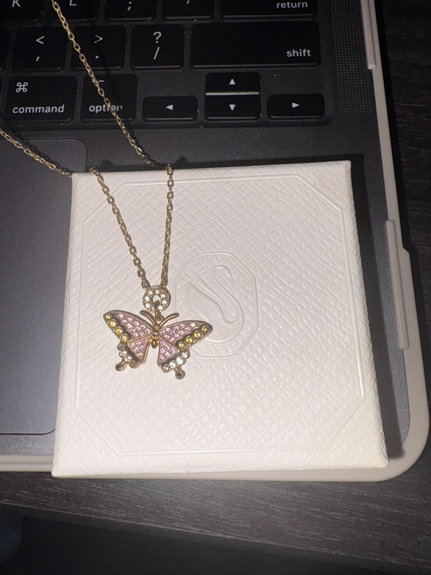 swarovski butterfly necklace 