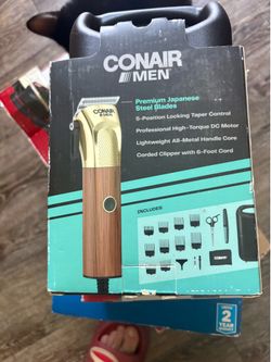 Conair Men 19 Piece Home Corded Hair Clipper Haircutting Kit Stainless Steel