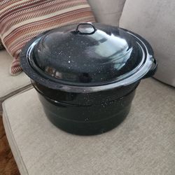 Corn Or Something Else With Wire Basket To Lower Into Water Pot