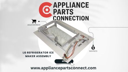 AEQ(contact info removed)3 LG Refrigerator Ice Maker Assembly – Exact Replacement for LG & Kenmore Refrigerators