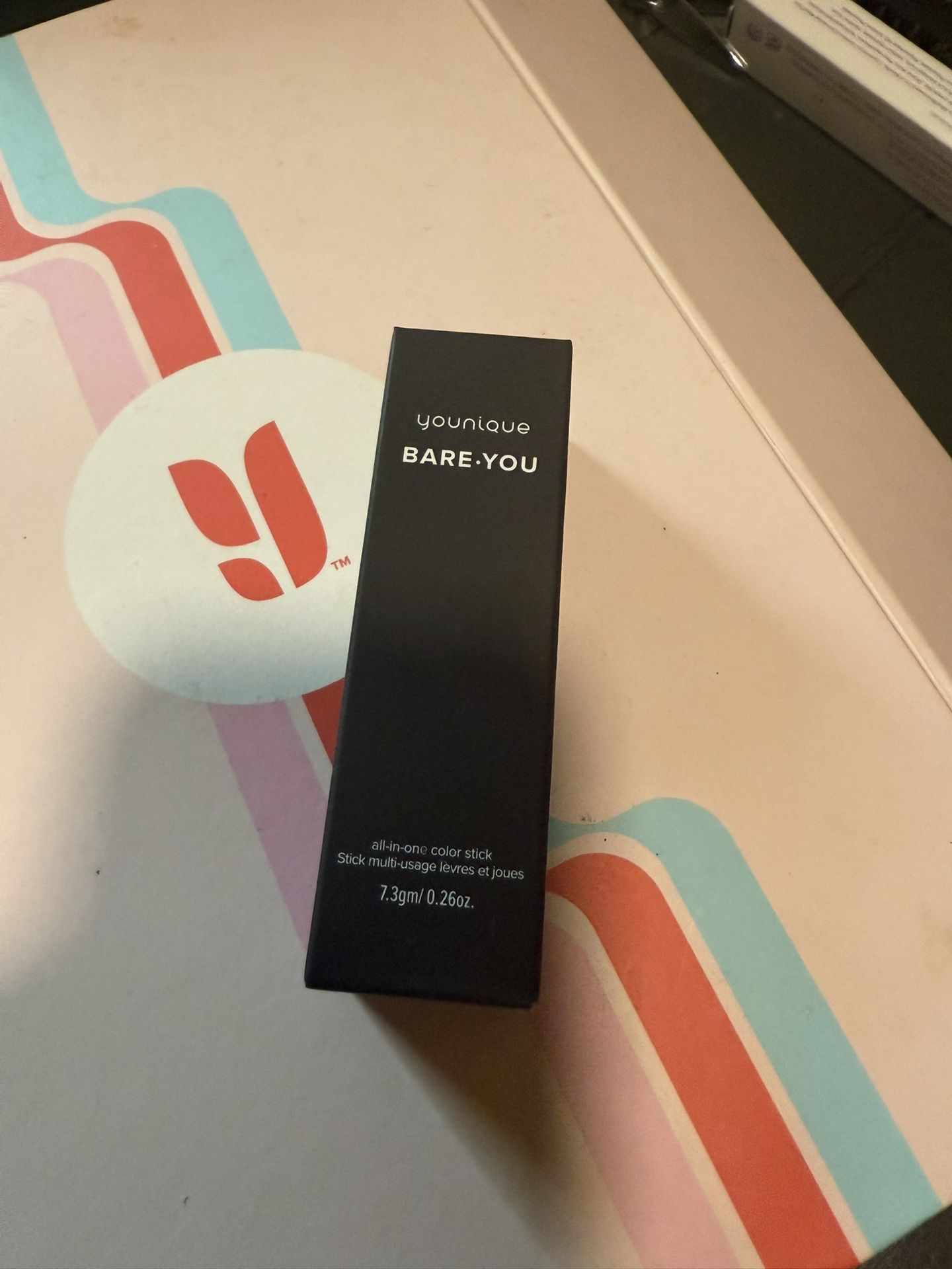 Brand New In Box YOUNIQUE ALL-In-One Beauty Stick In BARELY BLUSHING
