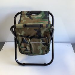Folding Stool, Backpack, Insulated Cooler Bag, Collapsible Chair