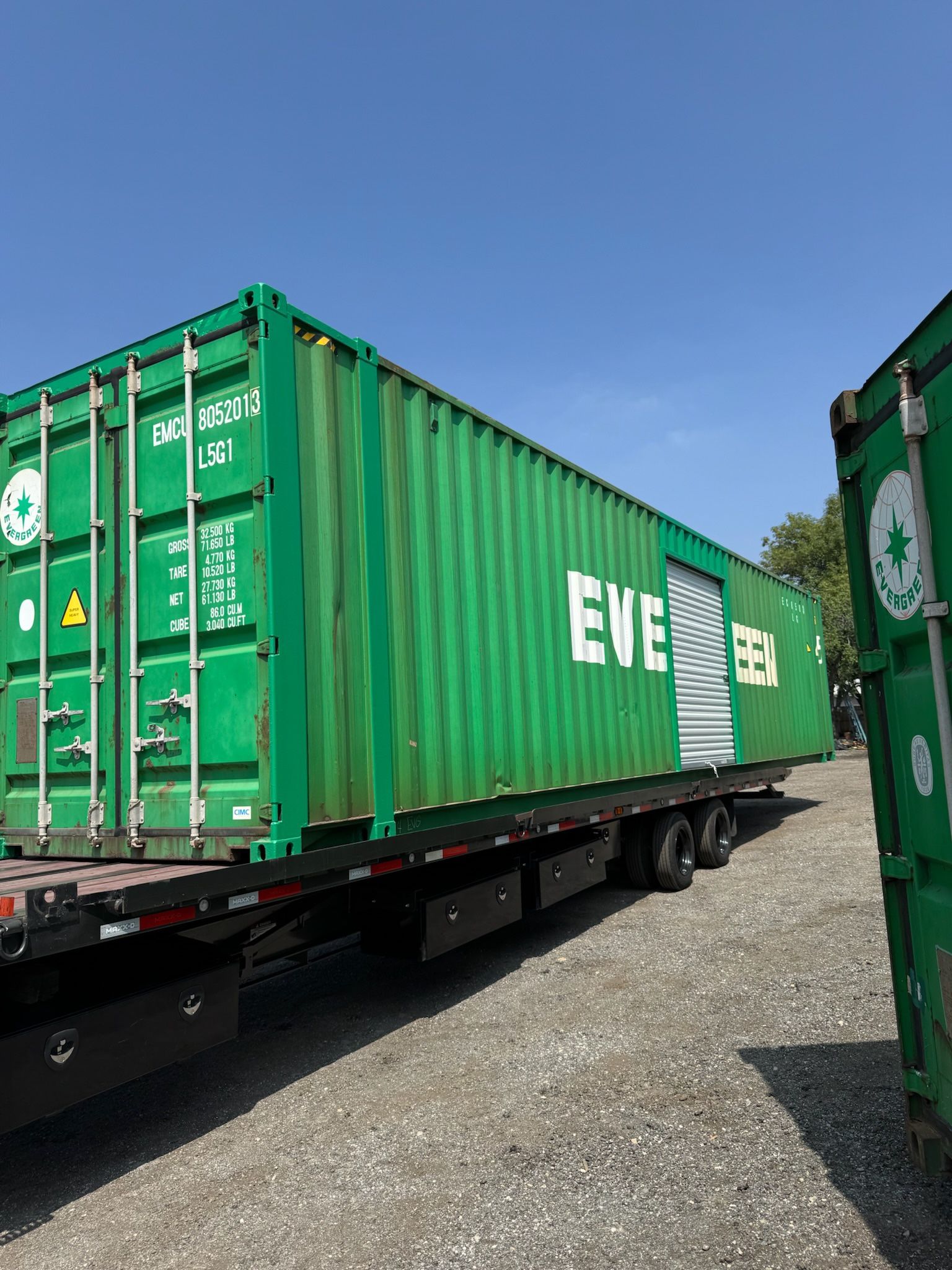 45ft High Cube Shipping Container Roll Up Door