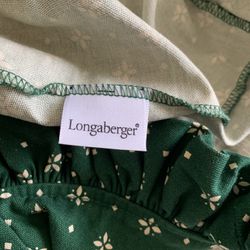 Longaberger Basket Liner - Traditional Green