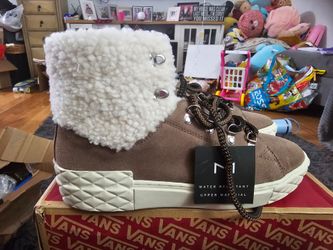 Water Resistant Shearling Lace-Up Winter Boot