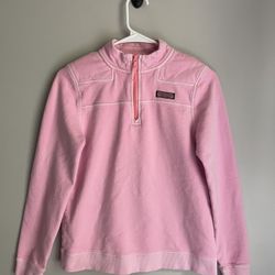 Vineyard Vines Girls Size 16 XL 1/4 Zip Pullover Sweatshirt Nautical Shep 