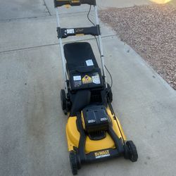 Dewalt 20v Brushless 21” Walk Behind Push Lawn Mower with Dual Blade (tool Only)