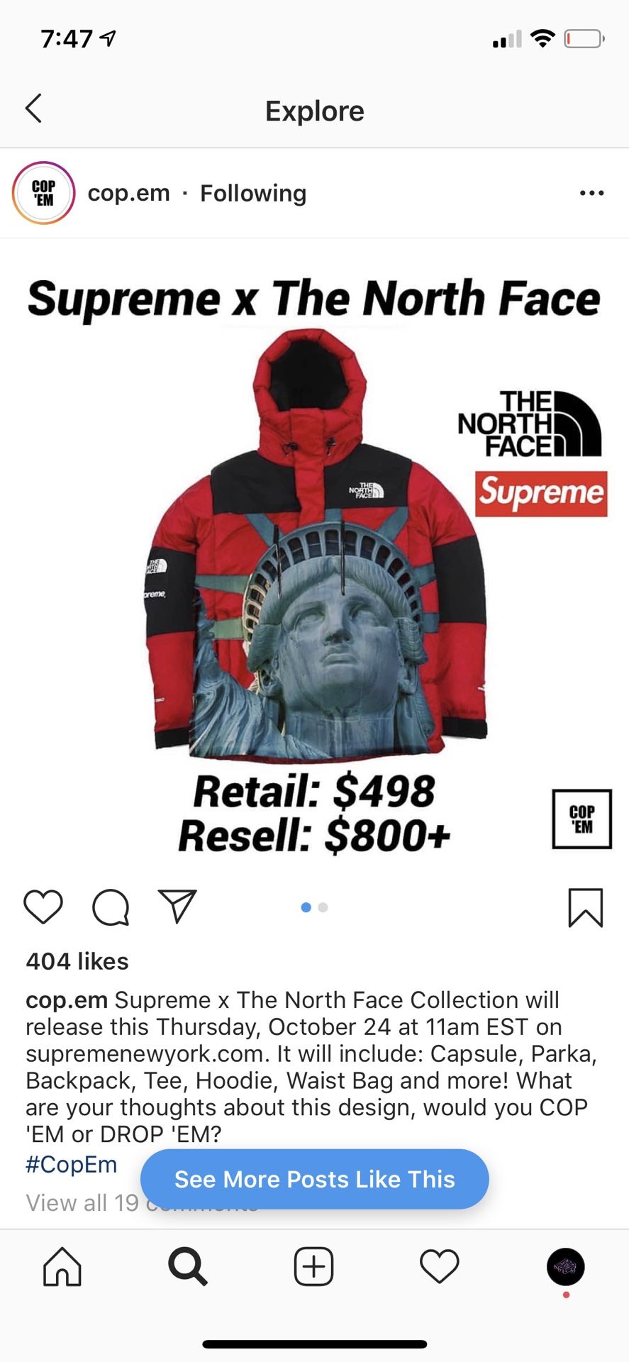 Supreme North Face Jacket PREORDER