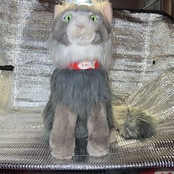F.A.O. By Toys R Us Fluffy Long Haired Grey Cat Stuffed Plush 12 Inch 2015