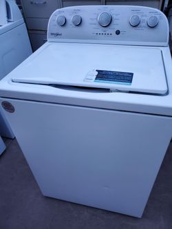 Whirlpool Washer Super Plus Capacity comes with hoses