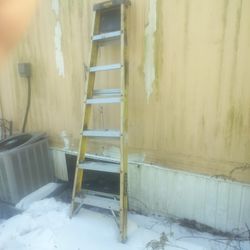 6 Ft Stanley Fiberglass Step Ladder 