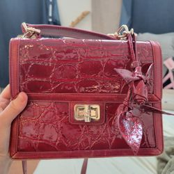Brahmin Limited Edition Red Rose Small Hallie