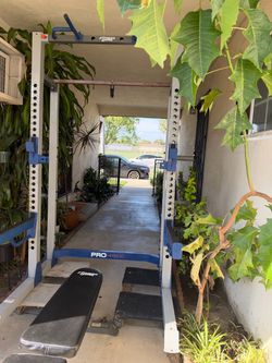 Fitness gear power rack plus bench