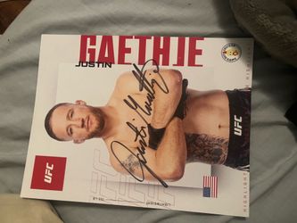 Justin gaethje signed
