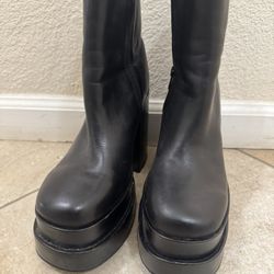 Black Cobra Leather Steve Madden Boots 