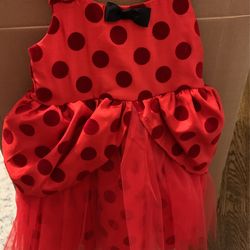 Girls Red Dress 3T