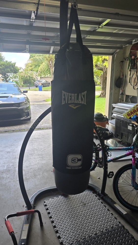 Everlast Punching Bag. 100lb With Stand