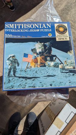 Apollo 15 550 Jigsaw Puzzle Astronaut Rover Smithsonian