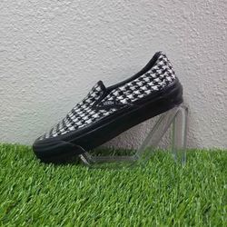 Vans Men's Lx Classic Slip On 98 Houndstooth Black White  Men Size 4 Women 5.5