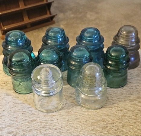 Vintage Glass Insulators Lot