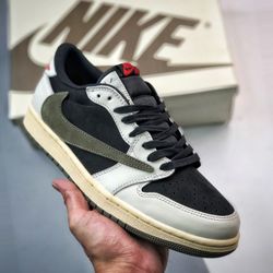 Jordan 1 Low Travis Scott Olive 88