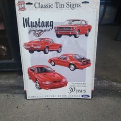 Ford Mustang Sign Poster