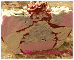 Shea coconut oversized cupcake natural soap