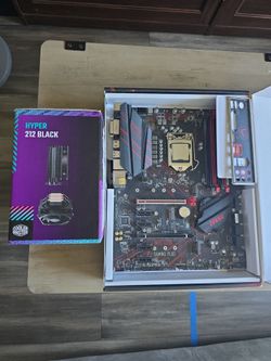MSI MPG z390 motherboard with i5-9600k and cooler