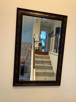 Dark Bronze Framed Wall Mirror