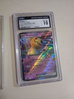 Mimikyu ex cgc gem mint 10, lapras japanese AR beckett 9