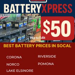 Car Batteries- NEVER USED- From $49