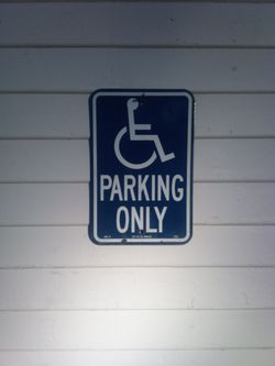 Street sign handicap