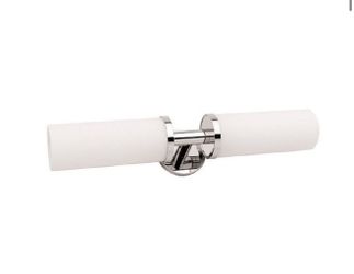 Ginger 4682 Double Light, Plain Rosette in Satin Nickel
