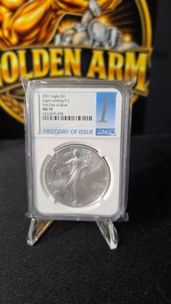 2021 American Silver Eagle NGC MS70 First Day of Issue
