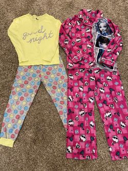 Girls size 6 fall pj lot