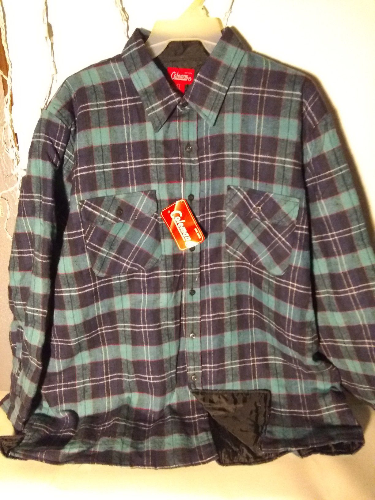 Coleman flannels With nylon quilted inside Red 3XL Blu 2XL Tan 2XL Buffer Zone green flannel 3XL tall