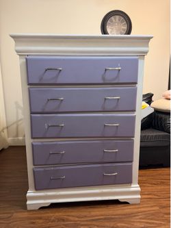 5 Drawer Dresser + 2 double drawer night stands