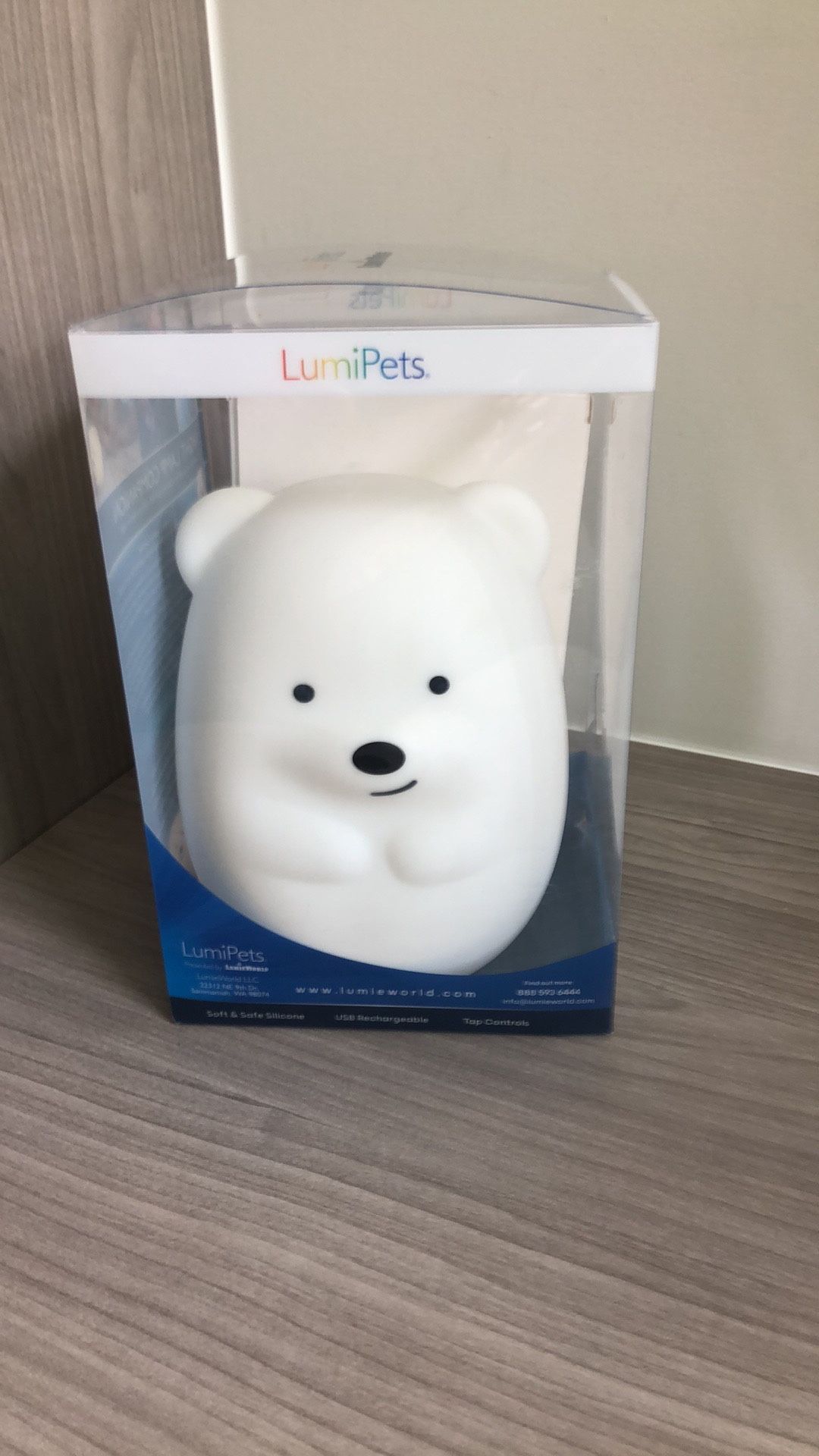 NEW! LumiPets Bear Night Light with Remote